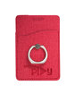 Leeman RFID Phone Pocket With Metal Ring Phone Stand red DecoFront