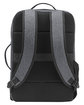 Leeman Versa Eco Friendly Work Laptop Backpack and Briefcase black heather ModelBack