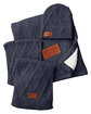 Leeman Trellis Knit Gift Set heather navy DecoFront