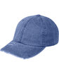 Adams Classic Pigment Distressed Cap royal ModelQrt