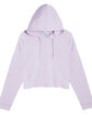 Lane Seven Ladies' Cropped Fleece Hoodie lilac OFFront