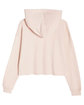 Lane Seven Ladies' Cropped Fleece Hoodie pale pink OFBack