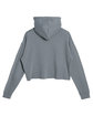 Lane Seven Ladies' Cropped Fleece Hoodie storm OFBack