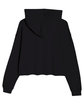 Lane Seven Ladies' Cropped Fleece Hoodie black OFBack