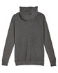 Lane Seven Unisex French Terry Pullover Hooded Sweatshirt heather charcoal OFBack