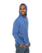 Lane Seven Unisex French Terry Pullover Hooded Sweatshirt heather royal ModelSide