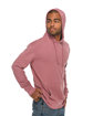 Lane Seven Unisex French Terry Pullover Hooded Sweatshirt mauve ModelSide