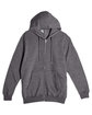 Lane Seven Unisex Premium Full-Zip Hooded Sweatshirt charcoal heather OFFront