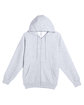 Lane Seven Unisex Premium Full-Zip Hooded Sweatshirt heather grey OFFront