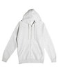 Lane Seven Unisex Premium Full-Zip Hooded Sweatshirt oatmeal heather OFFront