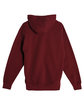 Lane Seven Unisex Premium Full-Zip Hooded Sweatshirt burgundy OFBack