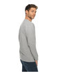Lane Seven Unisex Premium Crewneck Sweatshirt heather grey ModelSide