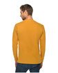 Lane Seven Unisex Heavyweight Long-Sleeve T-Shirt mustard ModelBack