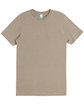 Lane Seven Unisex Deluxe CVC T-Shirt brown heather OFFront