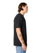 Lane Seven Unisex Deluxe CVC T-Shirt black heather ModelSide