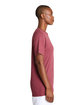 Lane Seven Unisex Deluxe CVC T-Shirt burgundy heather ModelSide