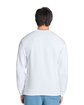 Lane Seven Unisex Urban Pigment-Dyed Crewneck Sweatshirt white ModelBack