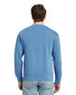 Lane Seven Unisex Urban Pigment-Dyed Crewneck Sweatshirt pebble blue ModelBack