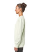 Lane Seven Unisex Urban Pigment-Dyed Crewneck Sweatshirt pistachio ModelSide