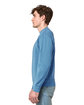 Lane Seven Unisex Urban Pigment-Dyed Crewneck Sweatshirt pebble blue ModelSide