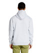 Lane Seven Unisex Future Fleece Hooded Sweatshirt heather grey ModelBack