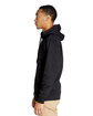 Lane Seven Unisex Future Fleece Hooded Sweatshirt black ModelSide