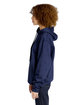 Lane Seven Unisex Future Fleece Hooded Sweatshirt navy ModelSide