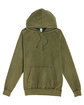 Lane Seven Unisex Vintage Raglan Hooded Sweatshirt vintage olive OFFront