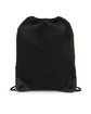Prime Line Microfiber String Backpack black/ lime grn ModelBack