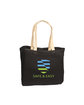 Prime Line Eco-Green Jute Tote Bag black DecoFront