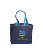 Prime Line Eco-Green Jute Tote Bag navy blue DecoFront