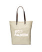 Prime Line Urban Cotton Tote Bag with Leather Handles natural DecoFront