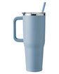 Harriton 40oz Vacuum Insulated Stainless Steel Travel Tumbler cloud blue ModelBack