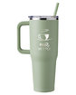 Harriton 40oz Vacuum Insulated Stainless Steel Travel Tumbler green mist DecoBack