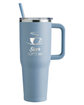 Harriton 40oz Vacuum Insulated Stainless Steel Travel Tumbler cloud blue DecoFront