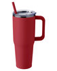 Harriton 40oz Vacuum Insulated Stainless Steel Travel Tumbler red ModelQrt