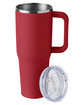 Harriton 40oz Vacuum Insulated Stainless Steel Travel Tumbler red ModelSide