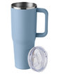 Harriton 40oz Vacuum Insulated Stainless Steel Travel Tumbler cloud blue ModelSide