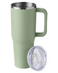 Harriton 40oz Vacuum Travel Mug green mist ModelSide