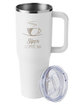 Harriton 40oz Vacuum Travel Mug white DecoSide