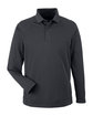 Harriton Men's Charge Snag and Soil Protect Long-Sleeve Polo dark charcoal OFFront