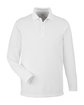 Harriton Men's Charge Snag and Soil Protect Long-Sleeve Polo white OFFront