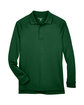 Harriton Men's Advantage Snag Protection Plus Long-Sleeve Tactical Polo dark green FlatFront