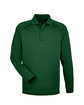 Harriton Men's Advantage Snag Protection Plus Long-Sleeve Tactical Polo dark green OFFront