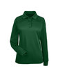 Harriton Ladies' Advantage Snag Protection Plus Long-Sleeve Tactical Polo dark green OFFront