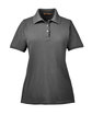 Harriton Ladies' Easy Blend Polo charcoal OFFront