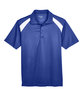 Harriton Adult Polytech Colorblock Polo  FlatFront