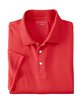 Harriton Men's Double Mesh Polo red OFFront