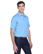 Harriton Men's Micro-Piqu Polo light blue ModelQrt