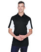 Harriton Men's Side Blocked Micro-Piqu Polo  